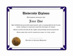Image result for Fake Diploma Printable