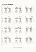 Image result for 2019 2020 Calendar Printable with Notes