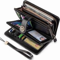 Image result for Large Leather Organizational Wallets for Women Rdif Cell Phone