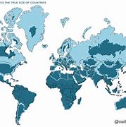 Image result for True Scale World Map