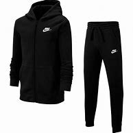 Image result for Nike Fleece Tracksuit Black
