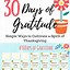 Image result for 30 Days of Gratitude
