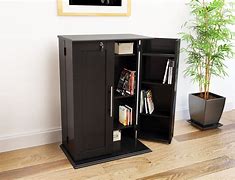 Image result for Black Storage Cabinet