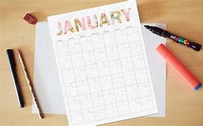 Image result for Reusable January Calendar