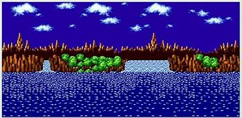 Image result for Sonic 1 Title Background