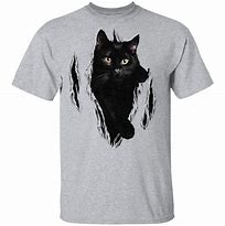 Image result for Black Cat T-Shirt Design