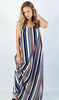 Image result for Striped Maxi Dress