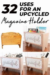 Image result for Upcycle Wood Magazine Rack