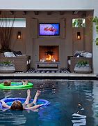 Image result for TV Installation Next to Pool