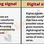 Image result for Diagram of Analogue Signal