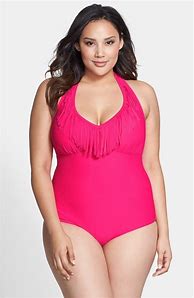 Image result for Flattering Plus Size Swimsuits