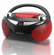 Image result for Magnavox Red and Black Radio