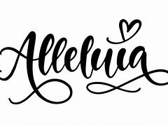 Image result for Alleluia Clip Art Black and White