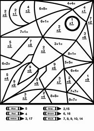 Image result for Free Printable Math Coloring Worksheets