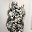Image result for Orchid Flower Tattoo Drawing