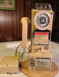 Image result for Vintage Dial Pay Phone