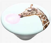 Image result for A Pop Socket with a Giraffe Blowing Bubblegum