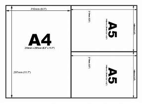 Image result for Paper Sie A4 to A5