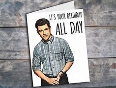 Image result for New Girl Birthday Card