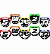 Image result for Motocross Number Plate Decals