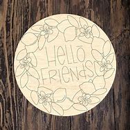 Image result for Hello Friends SVG Round Sign