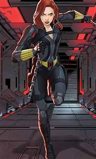 Image result for Black Widow Superhero Cartoon