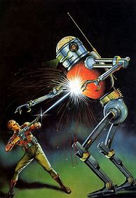 Image result for Vintage Science Fiction Robot Art