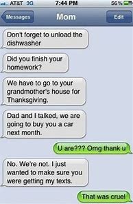 Image result for Funny Text Messages From Parents Gone Wrong