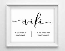 Image result for Free Printable Wifi Password Signs Fillable