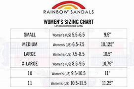Image result for Rainbow Sandals Size Chart
