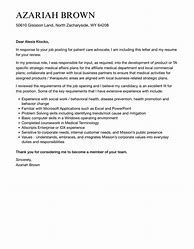 Image result for Patient Advocate Letter