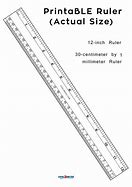 Image result for Printable Paper Ruler Actual Size