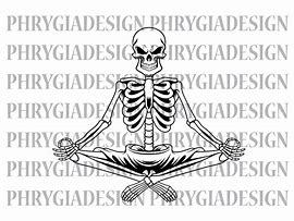 Image result for Meditating Skeleton SVG