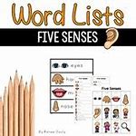 Image result for 5 Senses Words