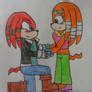 Image result for Knuckles and Tikal Love