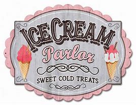 Image result for Ice Cream Shop Sign