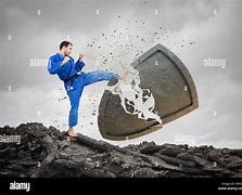 Image result for Karate Breaking Concrete