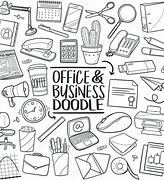 Image result for Doodles of Office Items
