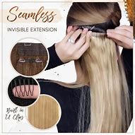 Image result for Seamless Clip in Hair Extensions
