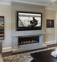 Image result for Living Room TV Wall Design Fireplace
