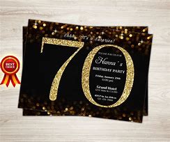 Image result for Surprise 70th Birthday Invitations