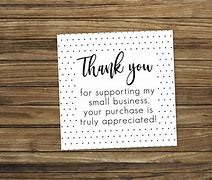 Image result for Thank You for Supporting My Small Business Card Design