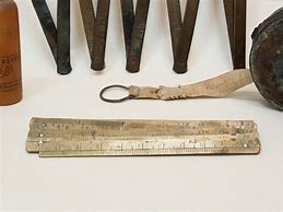Image result for Antique Brass Folding Ruler
