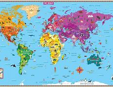 Image result for World Map for Kids