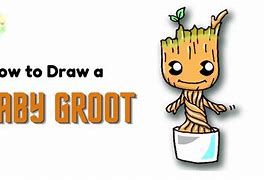 Image result for Baby Groot in Pot Cartoon