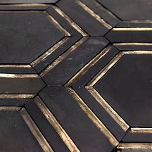 Image result for Black Tile Gold Pattern