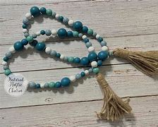 Image result for Teal and White Beads