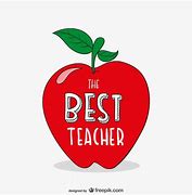 Image result for A Aple That Say Best Teacher