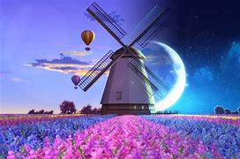 Image result for Wallpaper Decor with Windmill