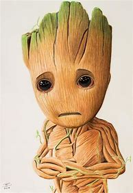 Image result for Baby Groot Pencil Art
